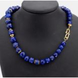 Lapislazuli-Collier, S-Schließe und Zwischenscheiben