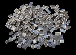 Lot lose Mondsteine, ca. 39.83 ct, Rechtecke in versch.