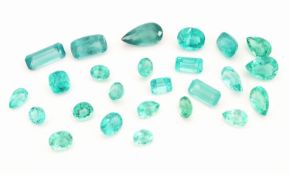 Lot 25 lose facett. Apatite, zus. ca. 28.22 ct,