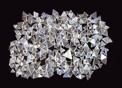 Lot lose Mondsteine, ca. 53.16 ct, Triangeln in versch.