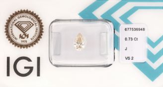 Loser Diamant 0.73 ct l. get. Weiß (J)/vs 2, facett.