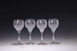 18 Weinpokale mit Watteau-Szenen Tschechien, nach