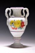 Schlangenhenkelvase, Meissen, 2. Wahl, Porzellan, 20.Jh.,