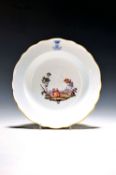 Tiefer Teller, Meissen, um 1860/80, , Porzellan, feine