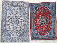 2 Lots Keschan & Esfahan, Persien, Mitte 20.Jhd, Korkwolle