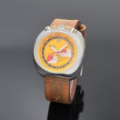 SORNA Herrenarmbanduhr in Stahl, Schweiz um 2020,