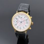 YEMA vergoldeter Armbandchronograph, Schweiz/Frankreich um