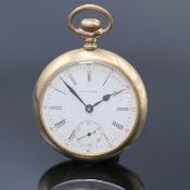 WALTHAM vergoldete Taschenuhr, USA um 1900, beids.