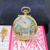 REUGE Taschenuhr mit Wecker-Spieluhr und Figurenautomat,