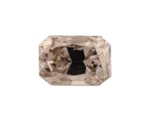 Loser Diamant, 0.72 ct natural fancy light brown/si1, cut