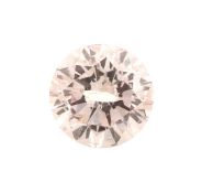Loser Brillant, 0.50 ct natural very light pink (not