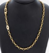 18 kt Gold Saphir-Collier, GG 750/000, qualitätvolle