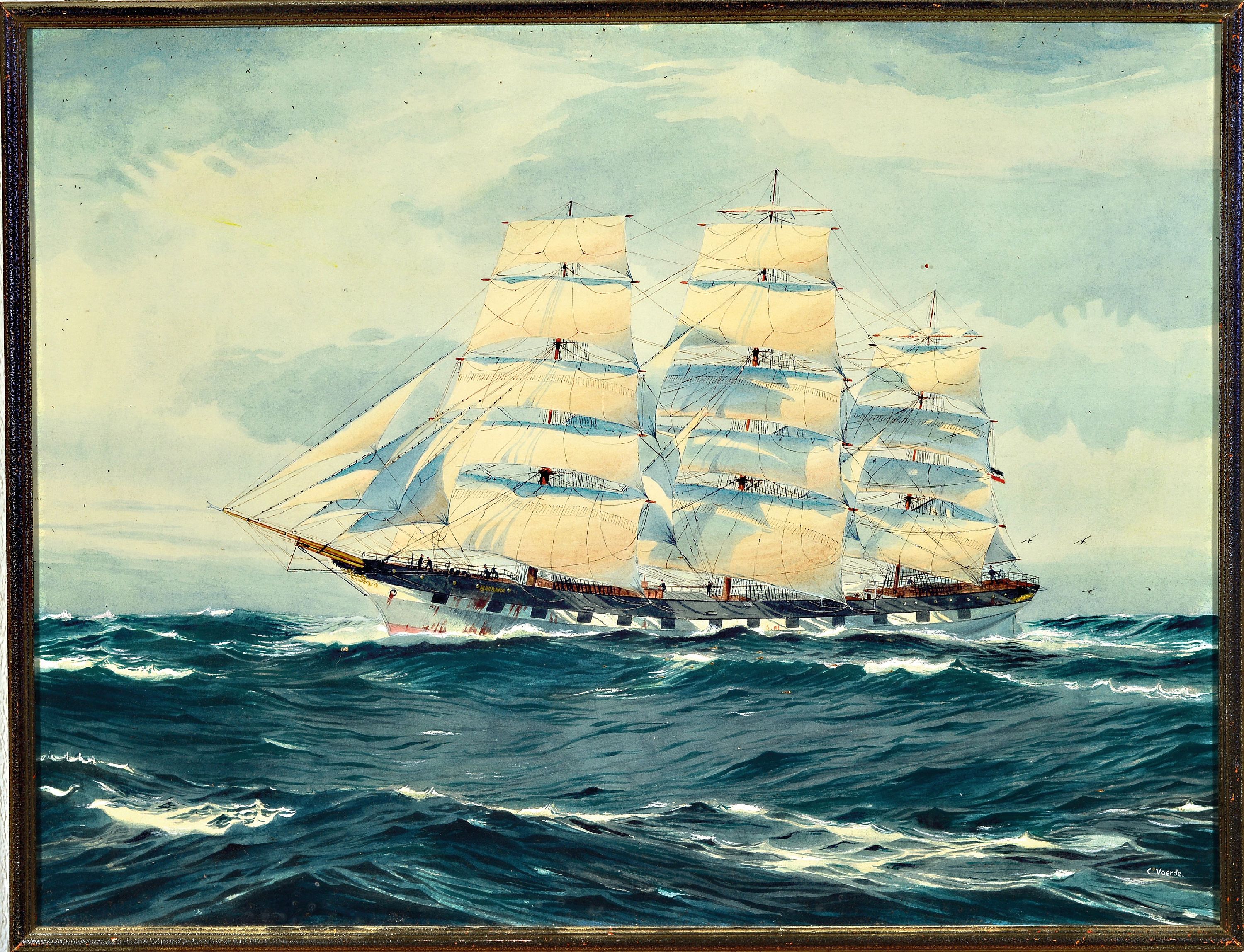1art1 Piraten-Schiff Leinwandbild 80x60 Cm – Kunstdruck Auf Keilrahmen, Detailreich & Made In Germany