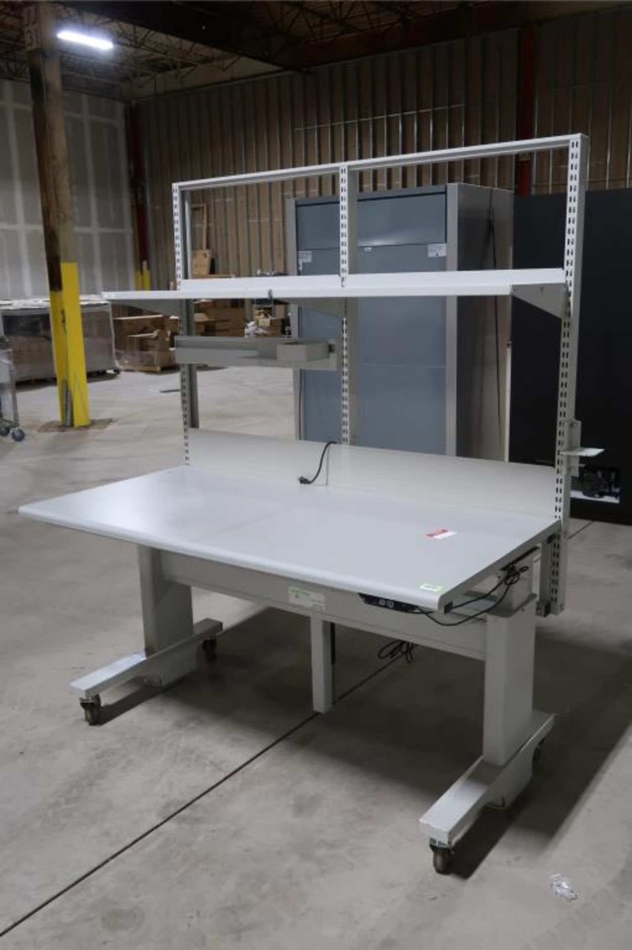 BOSTONtec Electric Adjustable-Height Work Table, 60