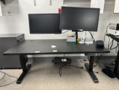 HON Adjustable Height Desk w/(2) Monitors