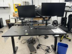 HON Adjustable Height Desk w/(2) Monitors