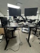 HON Adjustable Height Desk w/(2) Monitors