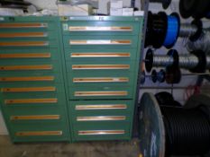 Stanley Vidmar 9-Drawer Parts Supply Cabinet