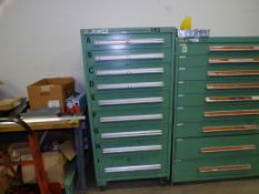 Stanley Vidmar 9-Drawer Parts Supply Cabinet