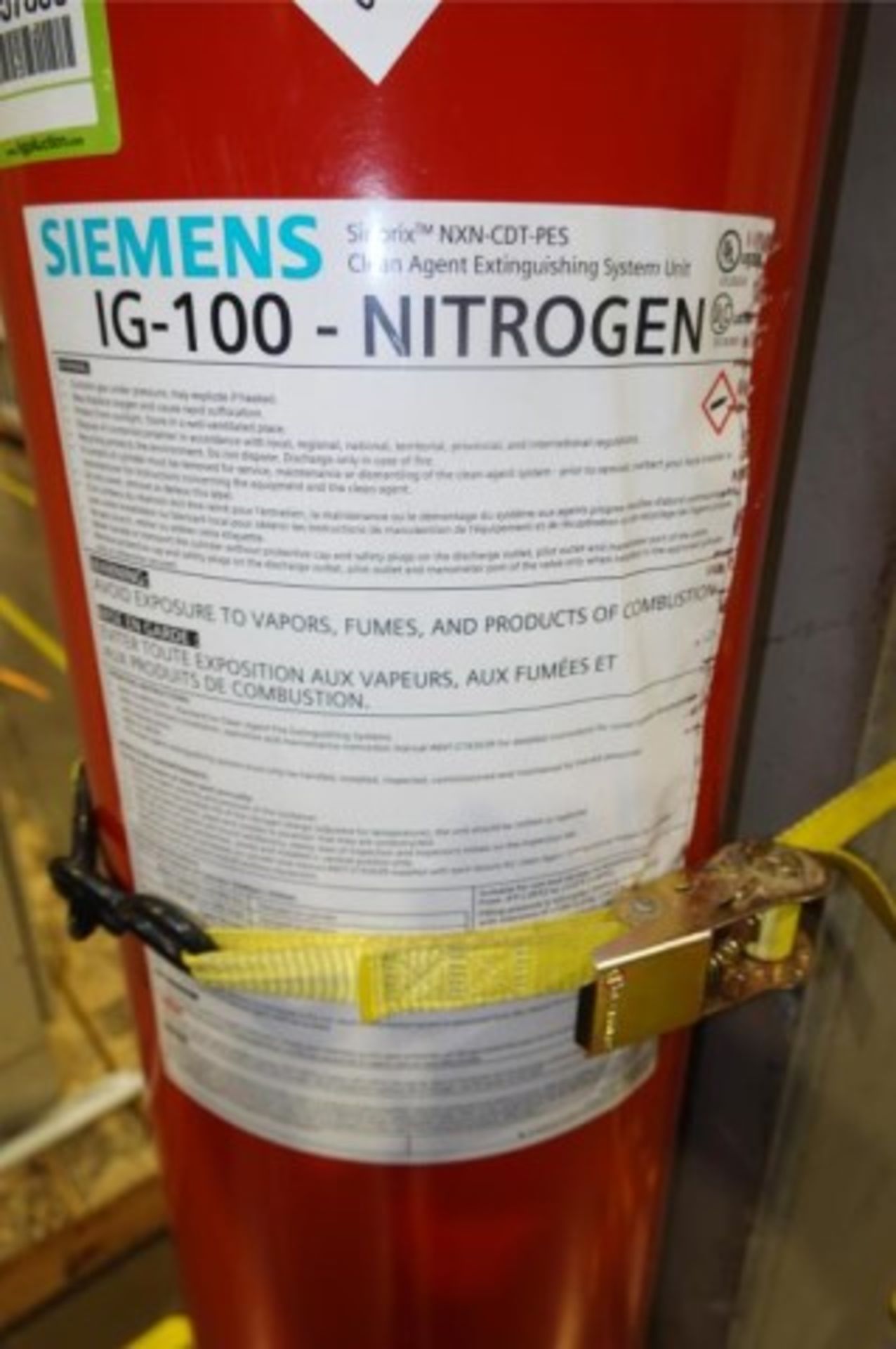Nitrogen Fire Suppression Cylinder- Spare - Image 2 of 3