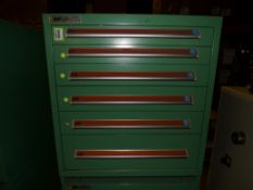 Stanley Vidmar 6-Drawer Parts Supply Cabinet