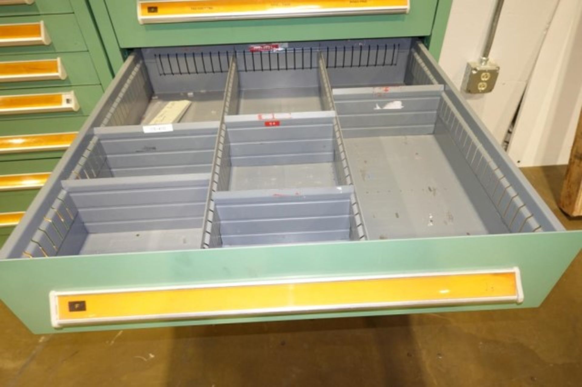 Stanley Vidmar 9-Drawer Parts Supply Cabinet - Image 6 of 7