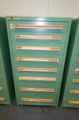 Stanley Vidmar 8-Drawer Parts Supply Cabinet
