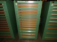 Stanley Vidmar 14-Drawer Parts Supply Cabinet