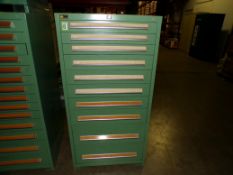Stanley Vidmar 10-Drawer Parts Supply Cabinet