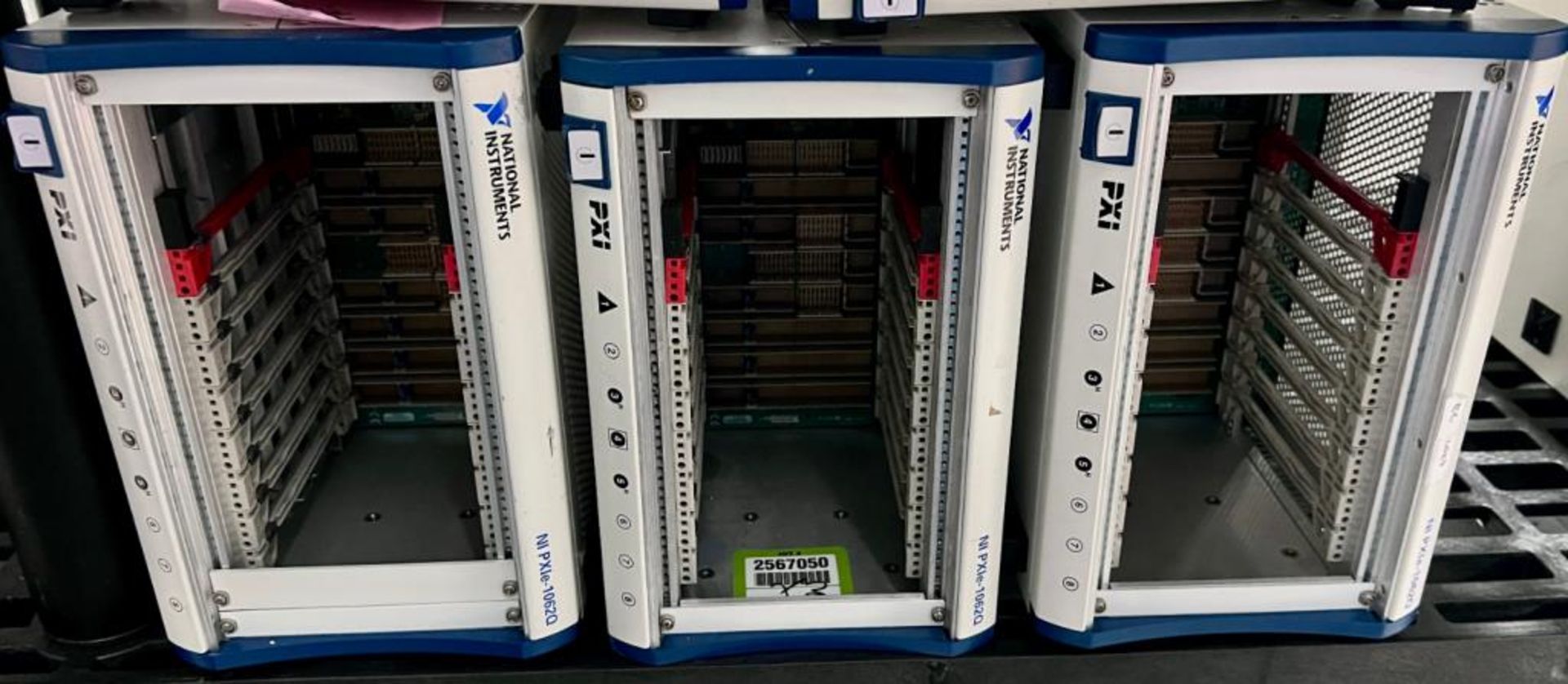 National Instruments PXIe-1062Q Lot of (3) Chassis. HIT #2567050. LOC ...