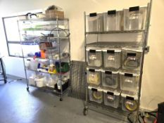 Racks & Book Shelf w/ Contents