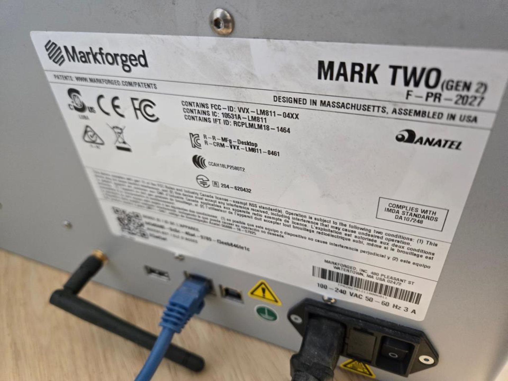 Markforged 3-D Printer - Image 4 of 8