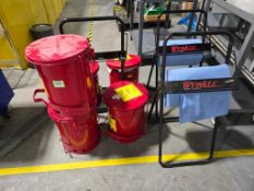 Justrite/Wypall Waste Cans & Roll Dispensers