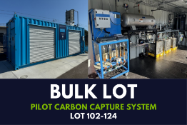 Bulk Sale for Pilot Carbon Capture System (Lots 102 thru 124)