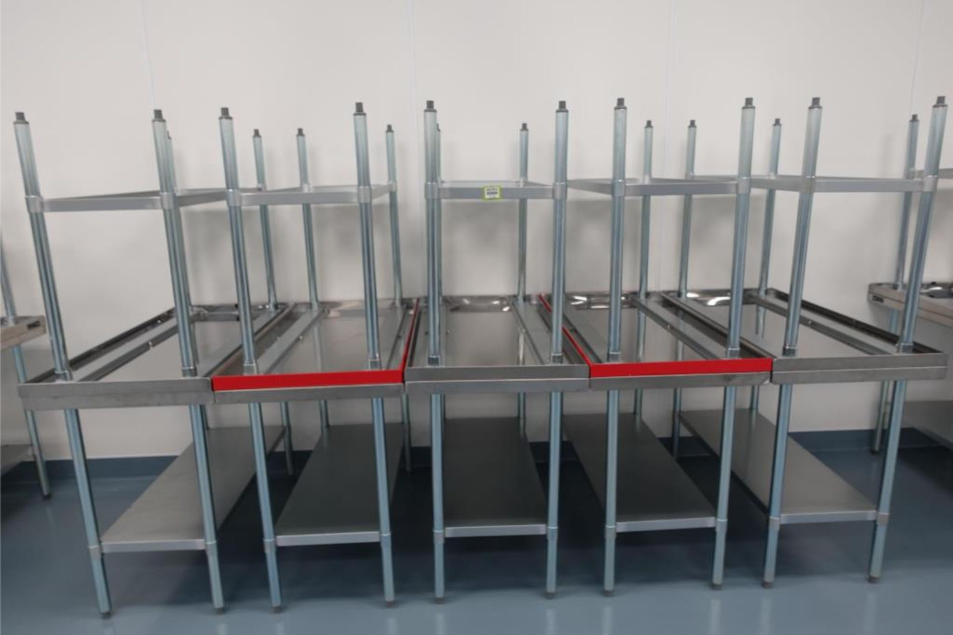 Steel Sampling Table Lot Includes of (10) Stainless Steel Lab Tables, Dimensions 24
