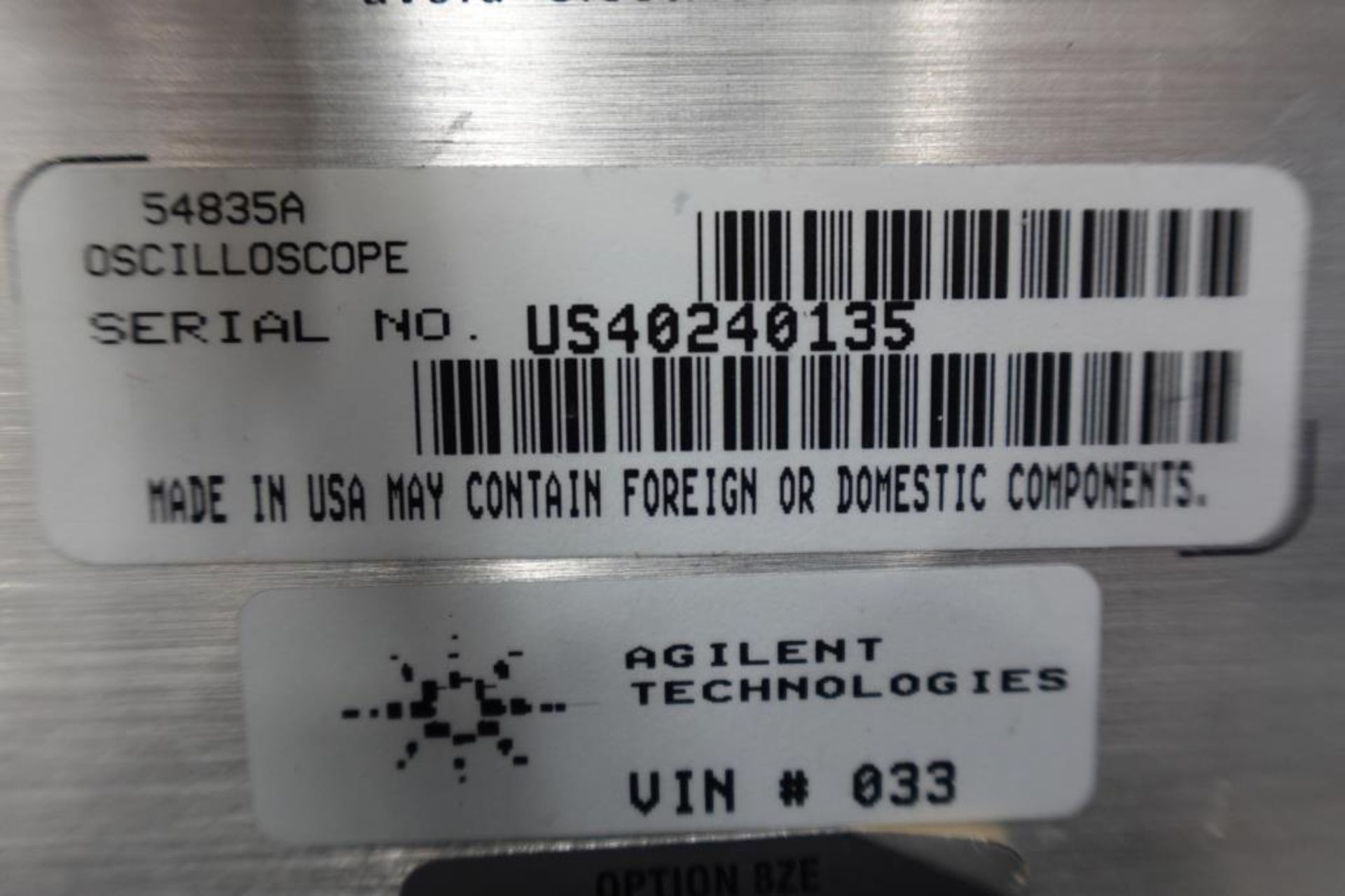 Agilent 54835A Digital Storage Oscilloscope S/N US40240135. HIT ...