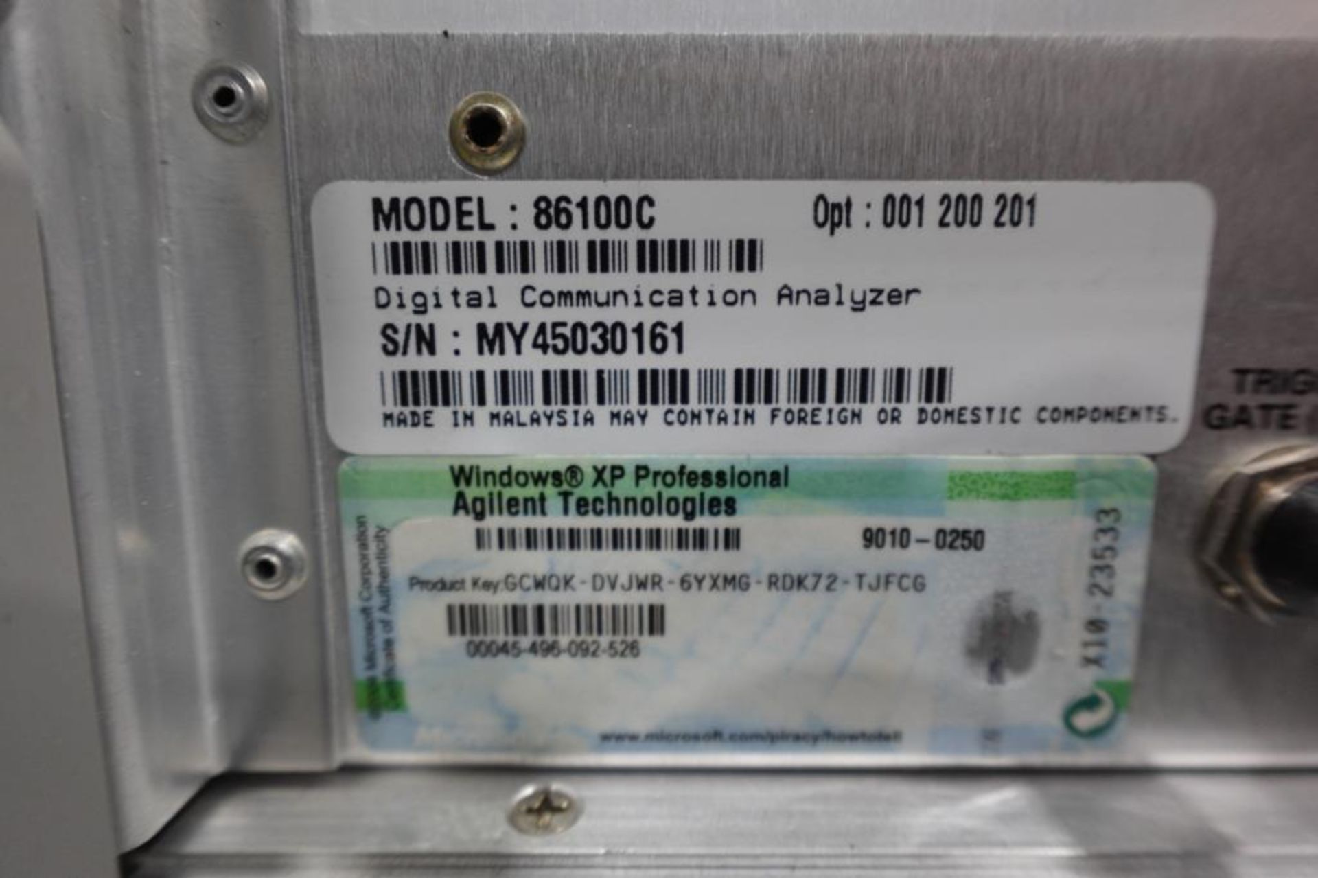 Agilent 86100C Agilent 86100C Infiniium DCA-J Digital Communication ...