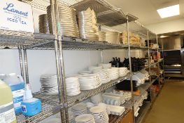 Assorted Cooking Utensils, Plates & Supplies