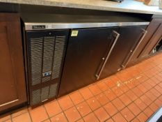 Black Back Bar Refrigerator
