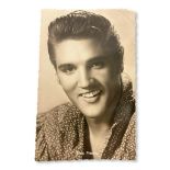 ELVIS PRESLEY AUTOGRAPHED POSTCARD, GERMANY 1959