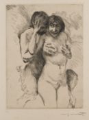 LOVIS CORINTH - 'FAUN UND NYMPHE' (1914)
