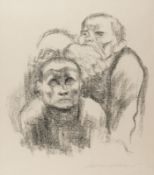 KÄTHE KOLLWITZ - 'GEFANGENE, MUSIK HÖREN' (1925)