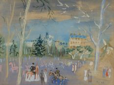 JEAN DUFY - 'PARIS PORTE DAUPHINE'