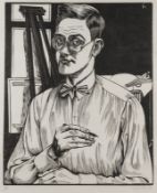 CONRAD FELIXMÜLLER - 'SELBSTBILDNIS MIT ZEICHENSTIFT' (1927)