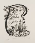 LOVIS CORINTH - INITIALE P - 'PARADIES'