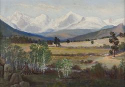 RICHARD H. TALLANT - 'THE SNOWY RANGE ESTES PARK, COLO.' (1915)