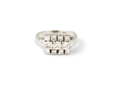 RECHTECKIGER BRILLANT RING