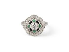 BRILLANT SMARAGD RING