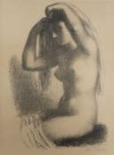 JOSEF PIEPER - SITZENDER FRAUENAKT