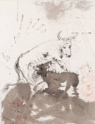 FÜNF BLÄTTER AUS 'BIBLIA SACRA' (EDITION RIZZOLI, MAILAND, 1967-69)